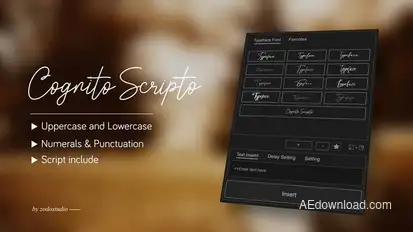 Animated Typeface - Cognito Scripto Titles template preview
