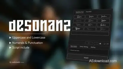 Animated Typeface - Desonanz Titles template preview