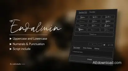 Animated Typeface - Endalmin Titles template preview