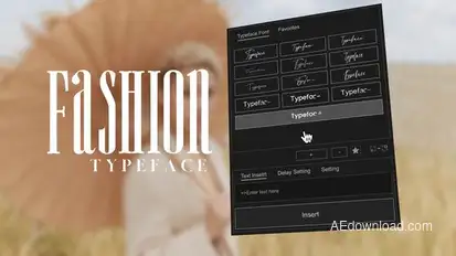 Animated Typeface  - Fashion 01 Titles template preview