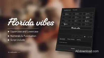 Animated Typeface - Florida vibes Titles template preview