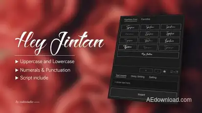 Animated Typeface - Hey Jintan Titles template preview