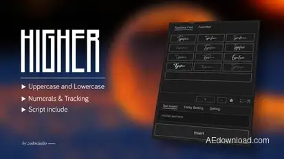 Animated Typeface - Higher Titles template preview