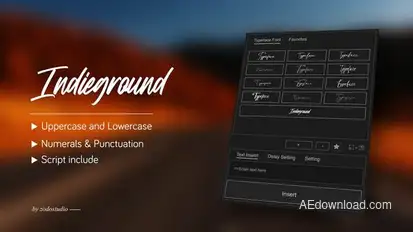 Animated Typeface - Indieground Titles template preview
