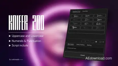 Animated Typeface - Knifer 200 Titles template preview