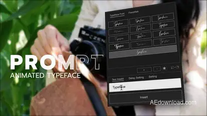Animated Typeface - Prompt Titles template preview