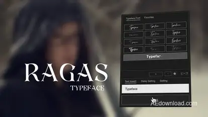 Animated Typeface - Ragas Titles template preview