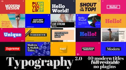 Animated Typography Titles Titles template preview