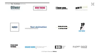 Animation Text | After Effects Titles template preview