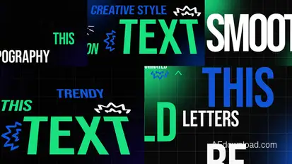 Animation Typography Titles template preview