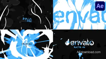 Anime Fire Explosion Logo Opener | After Effects Logo Stings template preview