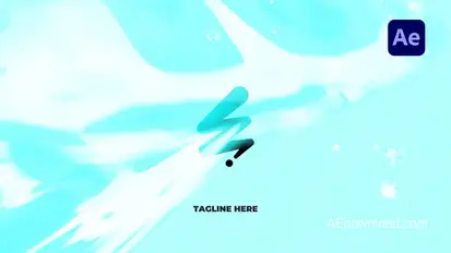 Anime Style Water Splash Logo Unveil Logo Stings template preview