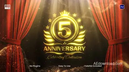 Anniversary Logo Intro Openers template preview