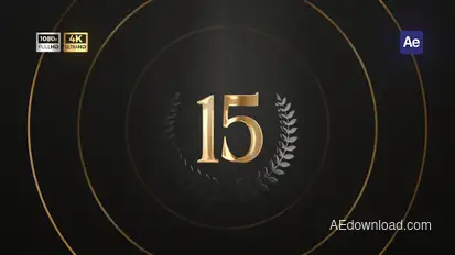 Anniversary Logo Reveal Logo Stings template preview