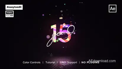 Anniversary Logo Reveal Logo Stings template preview