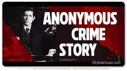 Anonymous Crime Story Openers template preview