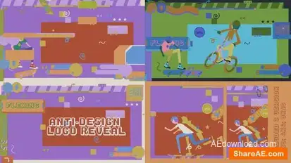 Anti-Design Logo reveal Logo Stings template preview