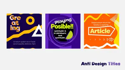 Anti-design Titles Titles template preview
