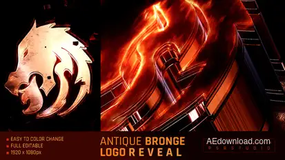 Antique Bronge Logo Reveal Openers template preview