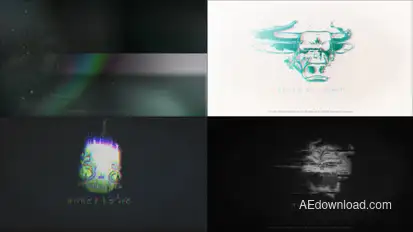 Aphex Glitch Logo Reveal Logo Stings template preview