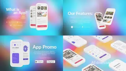 App Mobile Promo Product Promo template preview