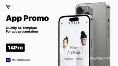 App Presentation Phone 14 Pro Product Promo template preview