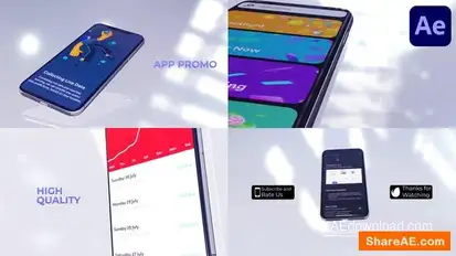 Videohive App Presentation White Version for After Effects Openers template preview