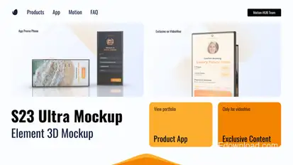 App Promo 3D Phone Mockup Product Promo template preview