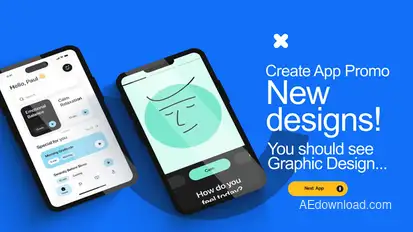 Modern Mobile App Promo | Clean Marketing Product Promo template preview