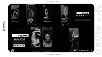 App Promo Dark Style Product Promo template preview