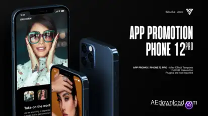 App Promo // Phone 12 Pro Product Promo template preview