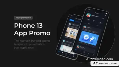 App Promo Phone 13 Pro Product Promo template preview