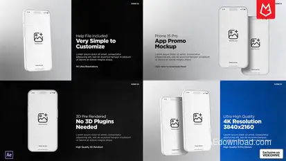 App Promo | Phone 15 Pro Matte White Product Promo template preview