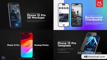 App Promo Phone 15 Pro | Mockup Product Promo template preview