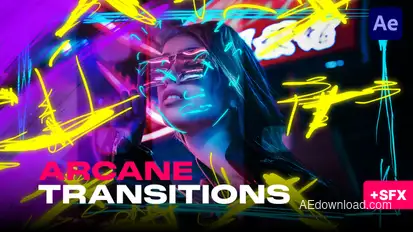 Arcane Transitions Elements template preview