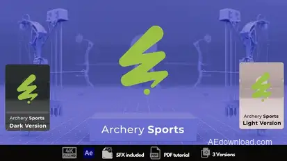 Archery Sports Logo Logo Stings template preview