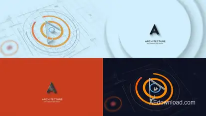 Architectures 3D Logo Logo Stings template preview