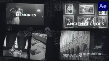 Archive Memories for After Effects Openers template preview