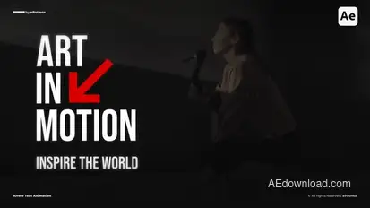 Arrow Text Animation | AE Titles template preview