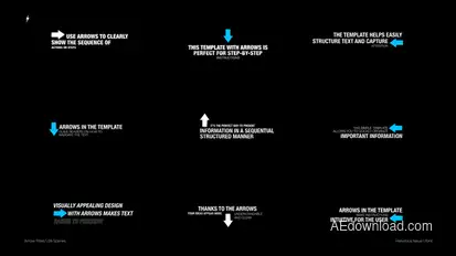 Arrow Titles | After Effects Titles template preview