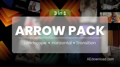 Arrow Transition PACK Elements template preview