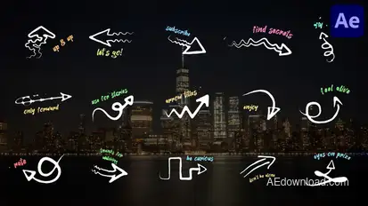 Arrows And Titles for After Effects Titles template preview