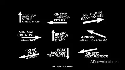 Arrows Titles | AE Titles template preview