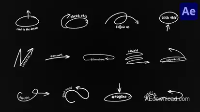 Arrows Titles for After Effects Titles template preview