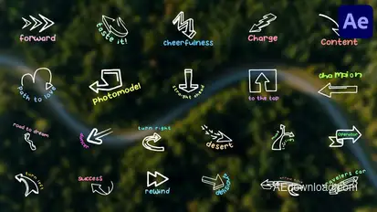 Arrows Titles for After Effects Titles template preview