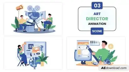 Videohive Art Director Animation Scene Elements template preview