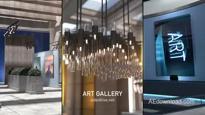 Art Gallery Video Displays template preview