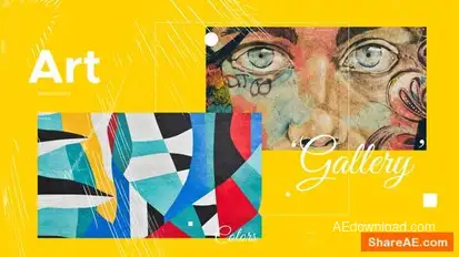 Videohive Art Gallery Promotion Video Displays template preview
