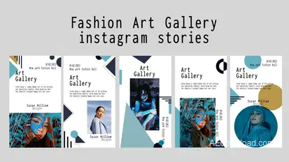 Art instagram stories Product Promo template preview