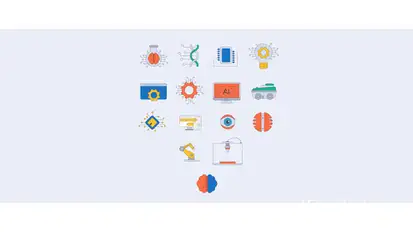 Artificial Icons vol. 1 Infographics template preview